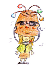 バケツとルンルンさん