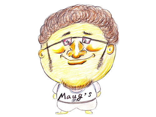 車椅子バスケットボールチームMagus 乗松選手イラストロゴ